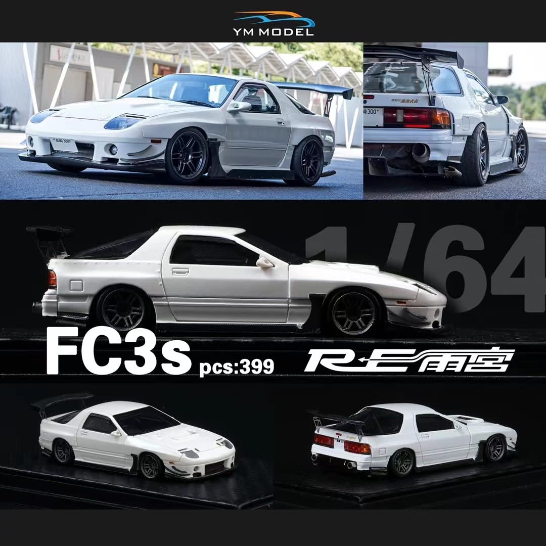 ミニカー YM MODEL 1/64 FC3S Amazon.co.jp: 1/64 YM MODEL Mazda rx-7 FC3S mazda white : Hobbies