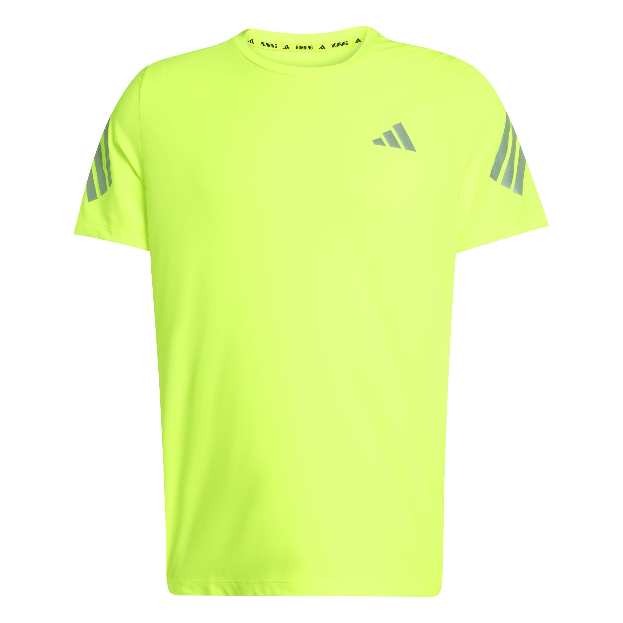 adidas Mens Running Adi365 Iconic Stripes T-Shirt, Syello, Size Xl, Men
