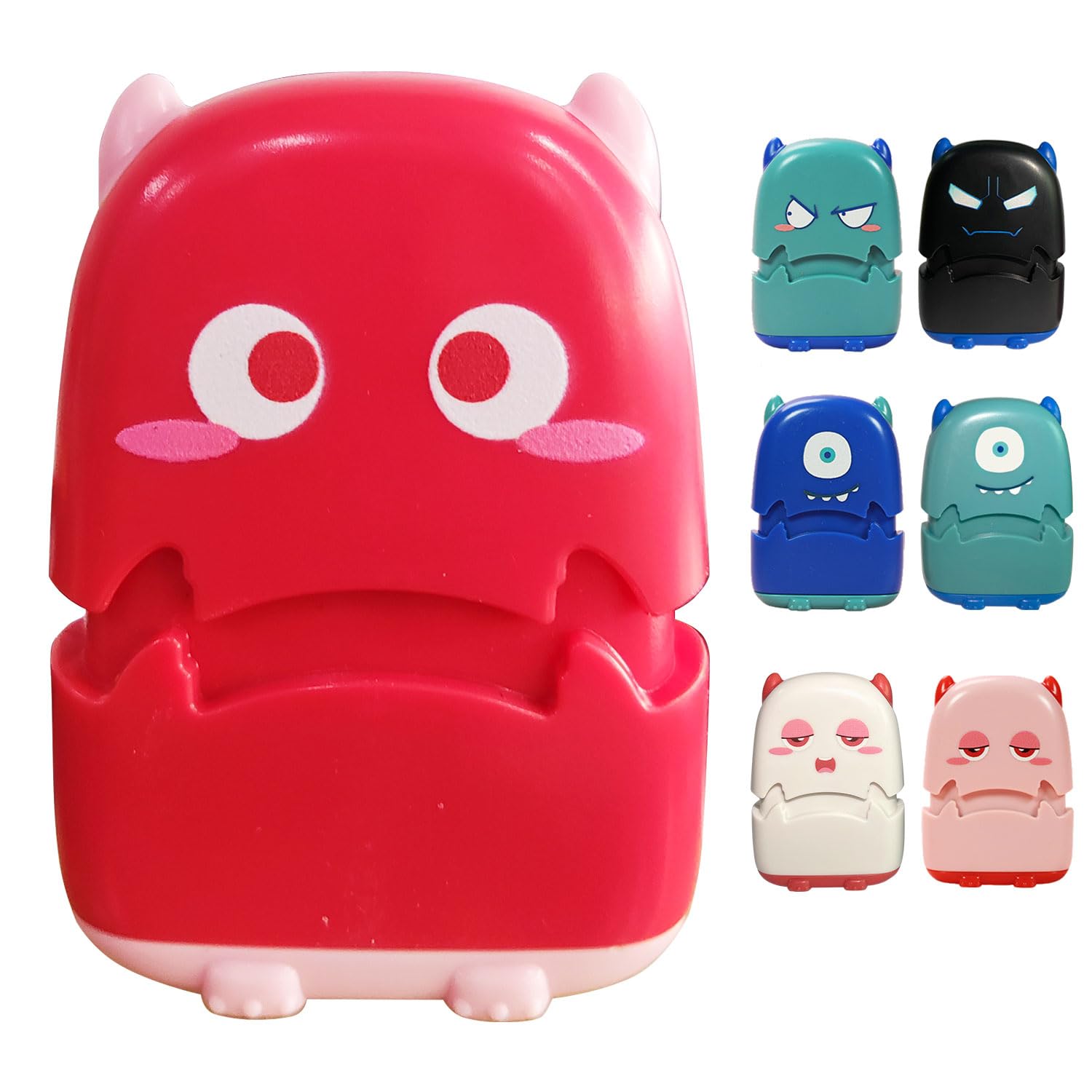 Versachoice Name Stamp for Clothing Kids Custom DIY Name Stamp Clothes Stamp Wash No Fade Name Stamps For Kids Baby Students Uniform Clothes School Supplies (RedShy)