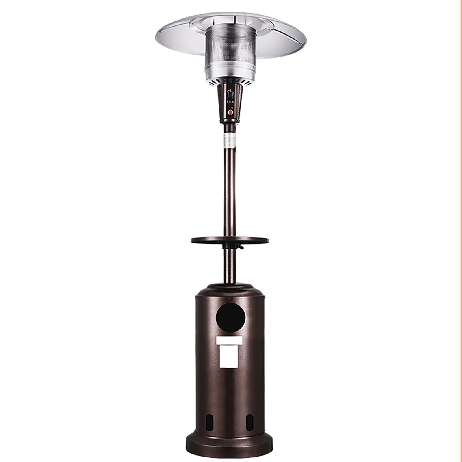 fungo riscaldante per esterno Riscaldatore Da Esterno Per Patio, Stufa A Gas Propano Da Pavimento In Acciaio Inossidabile Con Ruote Da 223 Cm / 87 Pollici Di Altezza 45000 BTU Per Cortile Commercial