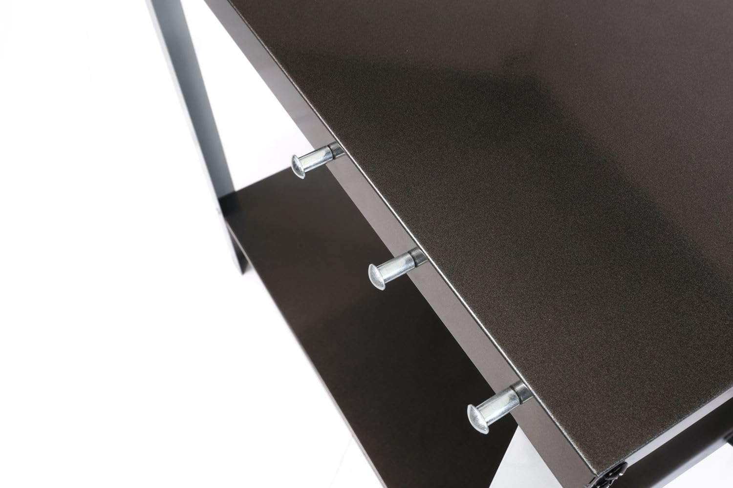 Cook'in Garden - Carrello con piano di lavoro mobile e ruote rinforzate, mobile da esterno ideale per giardino o terrazza, supporto ideale per barbecue o barbecue, nero/grigio