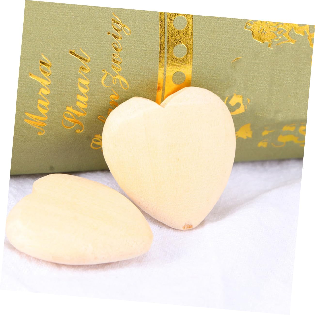 ABOOFAN 150stücke Herzperlen Aus Holz Natürliche Bastelmaterialien Für Schmuckherstellung Glatte Oberflächen Für Valentinstag Und Kreative Projekte