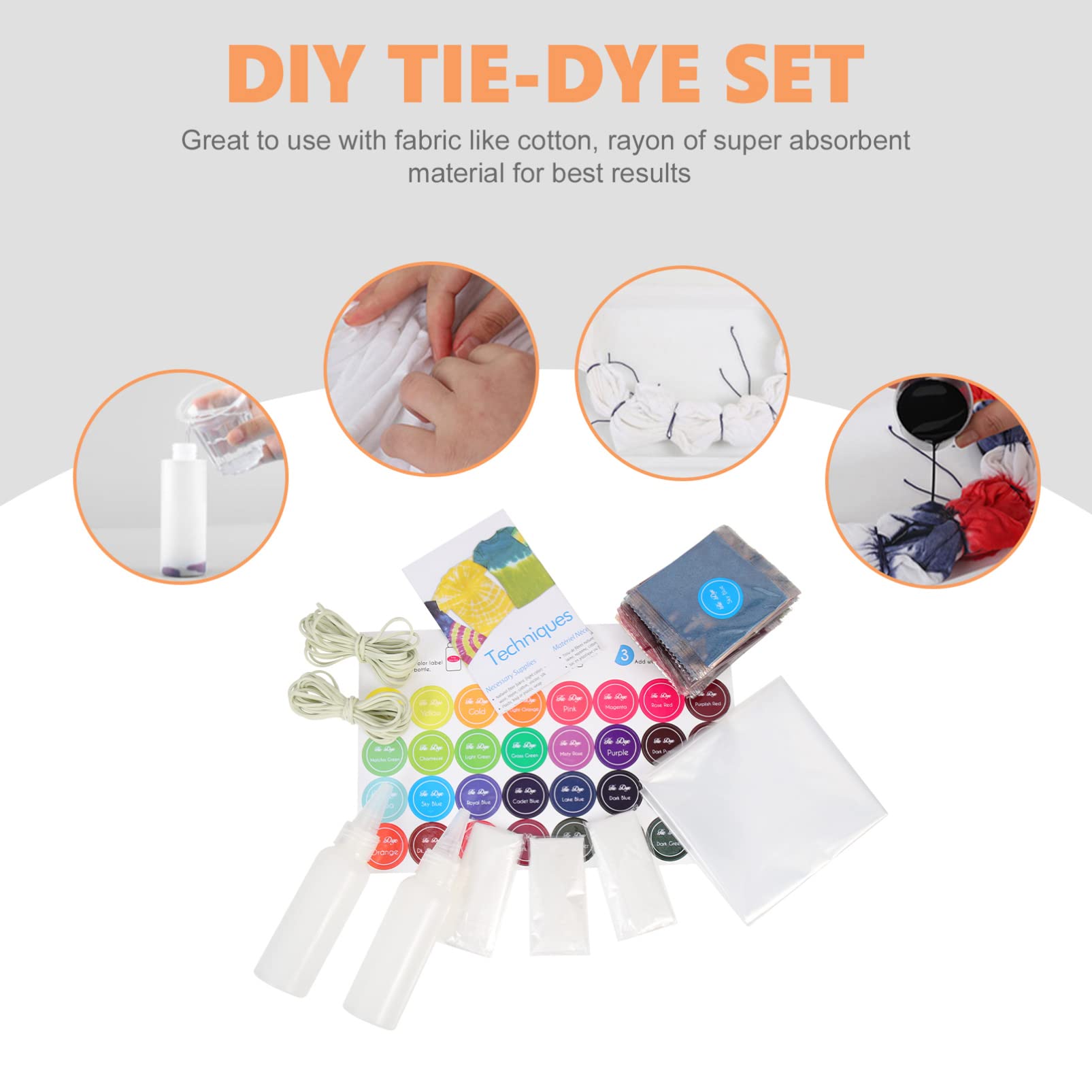 Juego De Polvos De Teñido Colores Kit De Ropa De Teñido Anudado Kit Para Fiestas