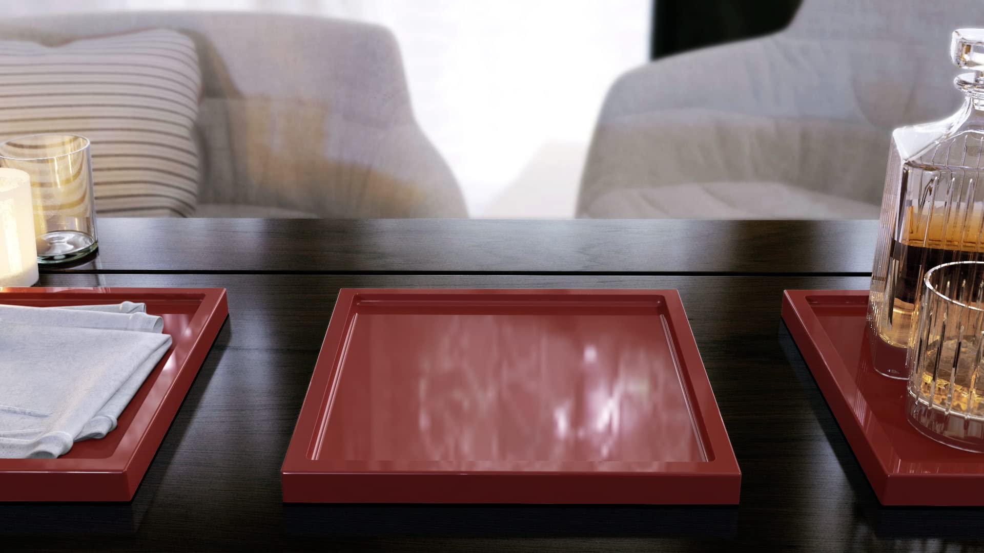 Table De Salon Pure, Table Basse Rectangulaire, Blanc Mataspect Béton