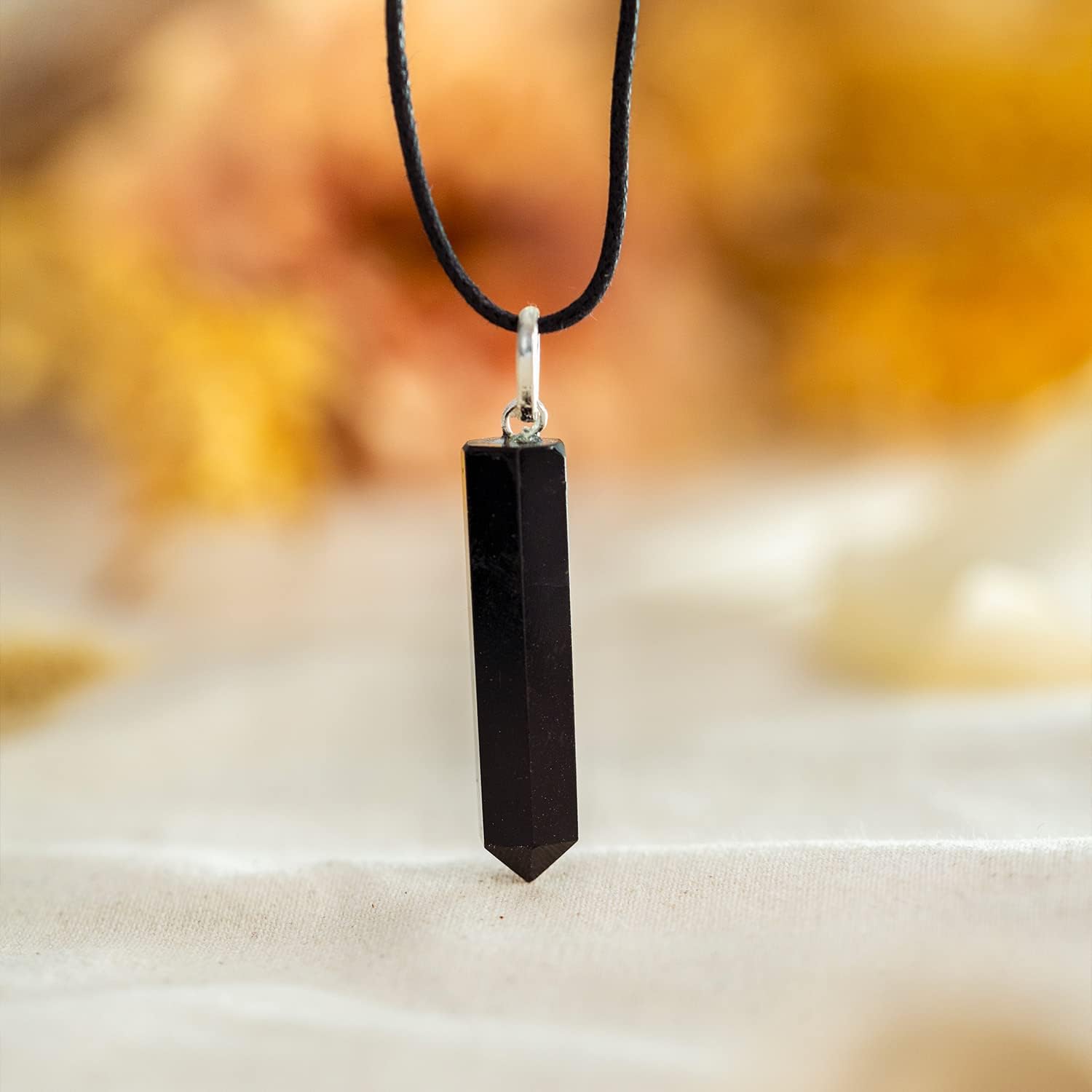 Ayana Crystals Obsidian Crystal Healing Necklace - Authentic Black Obsidian Stone for Spiritual Growth, Emotional Healing, Root Chakra, Zodiac Scorpio - Handmade, Natural, Ethically Sourced - Image 4