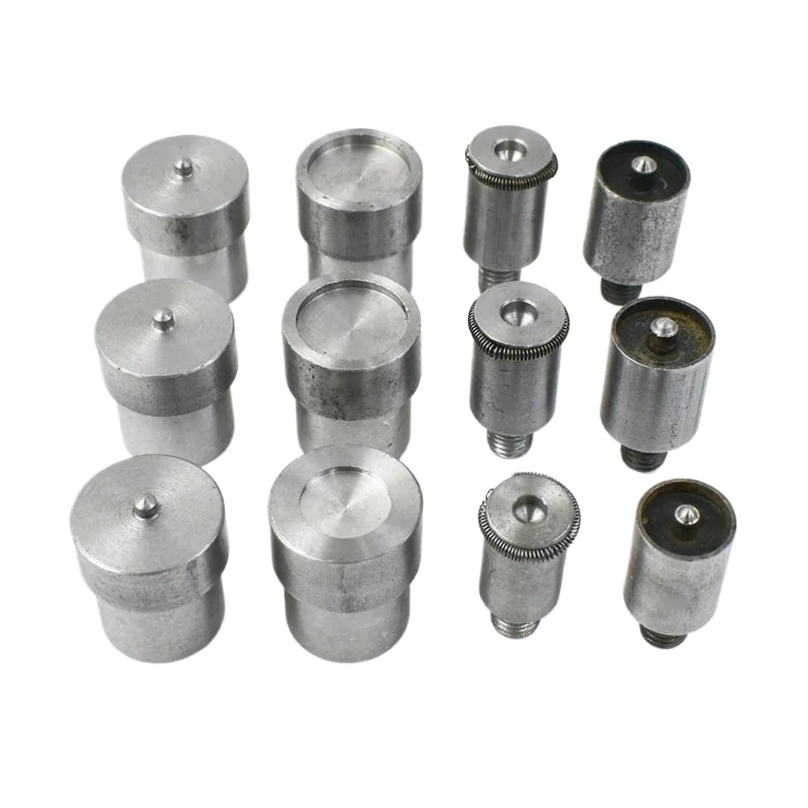 Snap Fasteners Botón Die Juego de moldes cierre a presión | Troqueles de botón de metal, suministros de costura DIY(655-10mm)