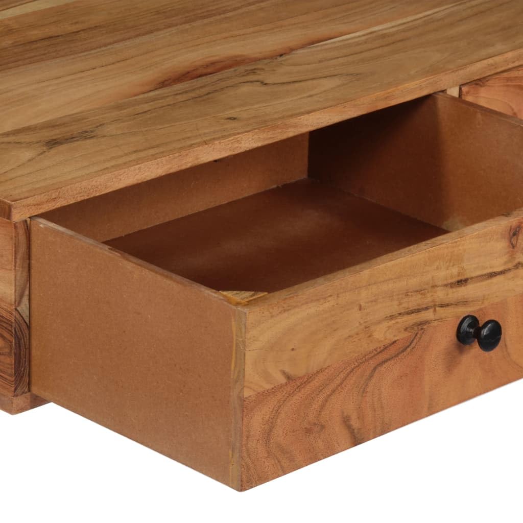 Portariviste,Porta souvenir,Parete decorativa,Design rustico,Salvaspazio per camera da letto, soggiorno, ufficio e cucina,Scrivania a Parete 90x40x170 cm in Legno Massello di Acacia