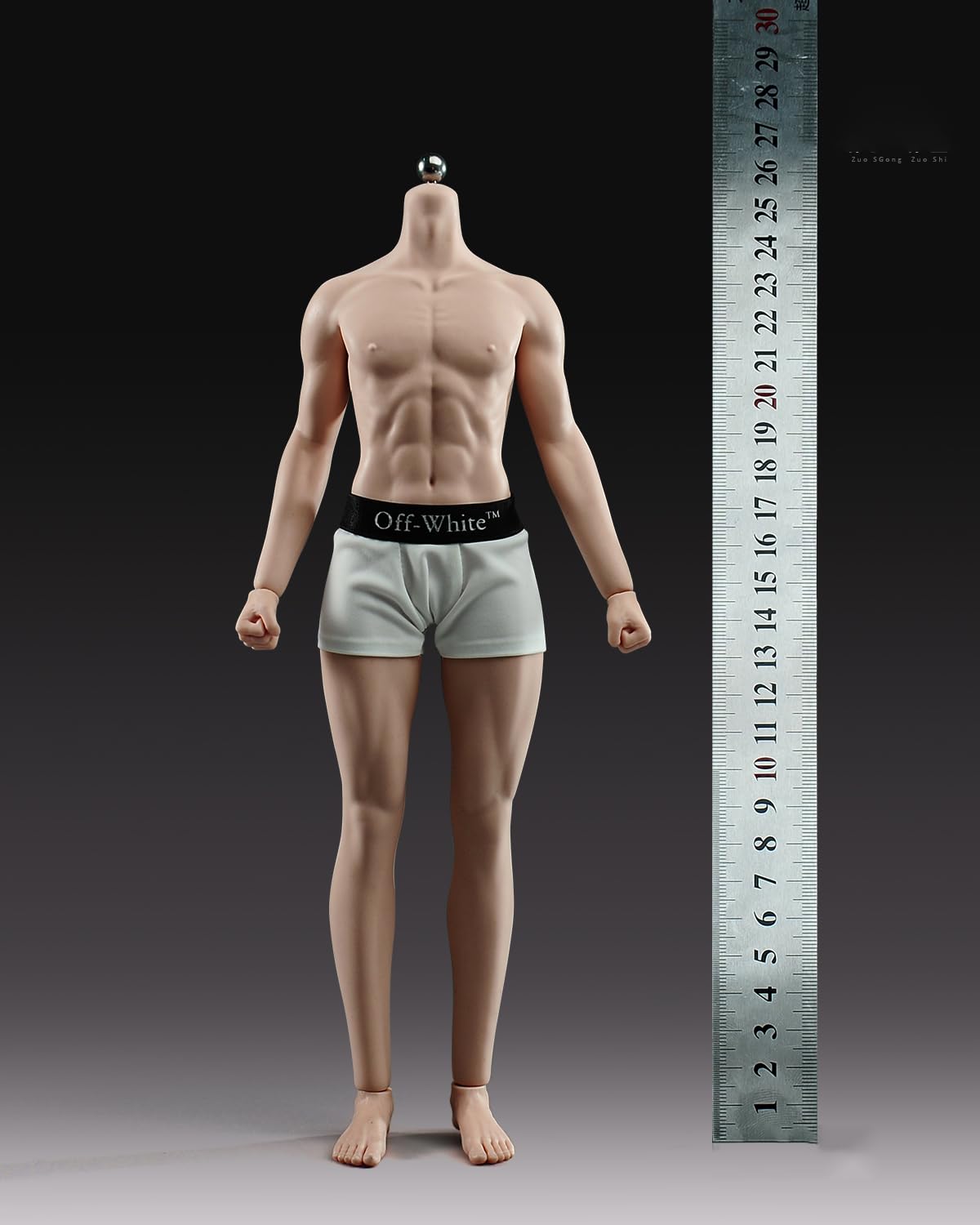 Fremego 1/6 Männlichen Actionfigur Körper,12 Zoll Flexible Männliche Nahtlose Muskulöse Figur Körper Puppe mit Zubehör Sammlung YM511 (Normale Haut)