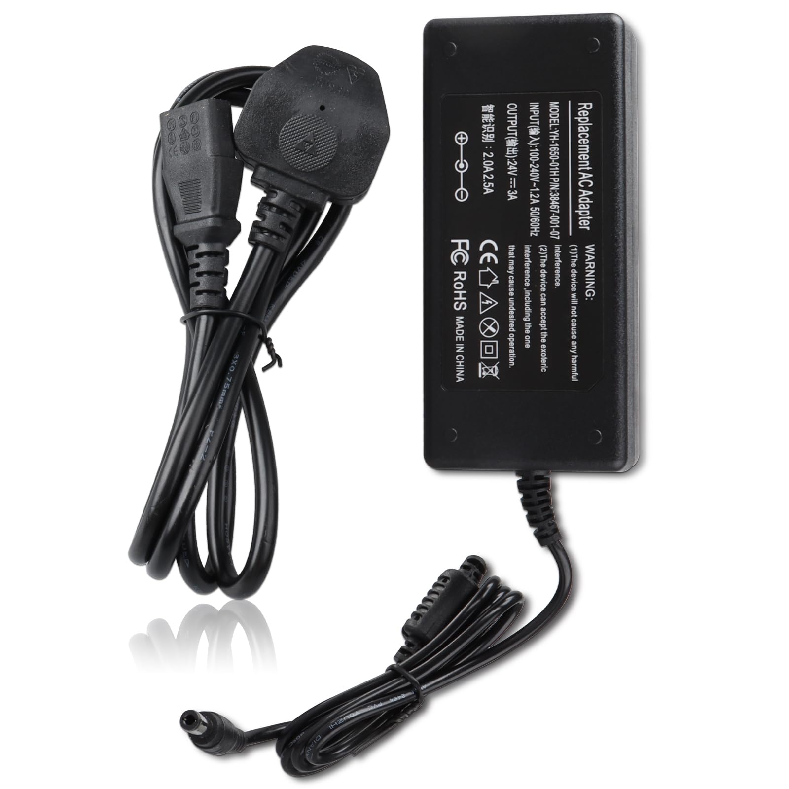 Cargador MXJFYY de 24 V para Silhouette Cameo 5, 4, 3, 2, 1, 4Pro, 4 Plus, SD Portrait 2, 3, para Silhouette SD, Silhouette Studio, máquina electrónica, Herramienta de Corte Digital, Cable de Carga