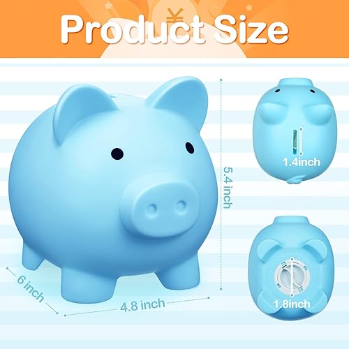 Miniatura 2 de Alcancía grande de plástico 4 piezas alcancía alcancía para niños y niñas caja de dinero regalos para niños cumpleaños Navidad baby shower