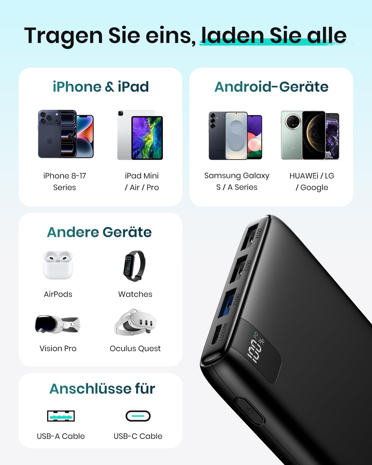 A Addtop Power Bank 20000mAh - 22 – Bild 8