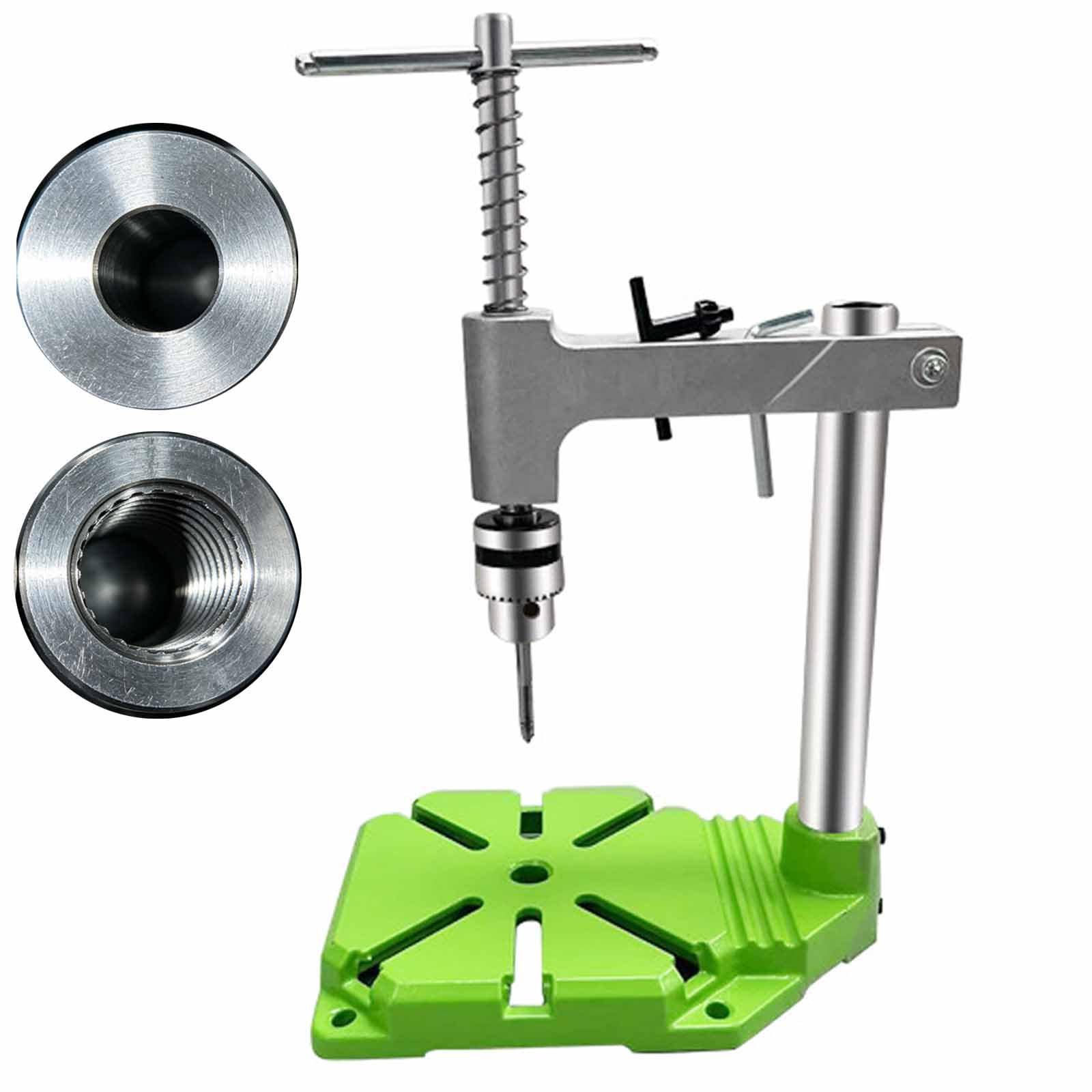 LIULIQ Manual Vertical Tapping Machine, Manual Threading Tapping Machine with Adjustable Tap Wrench& Ratchet Arm, Vertical Tapping Tool Holder, 1.5–10 Mm Clamping Range, For Workshop Tapping
