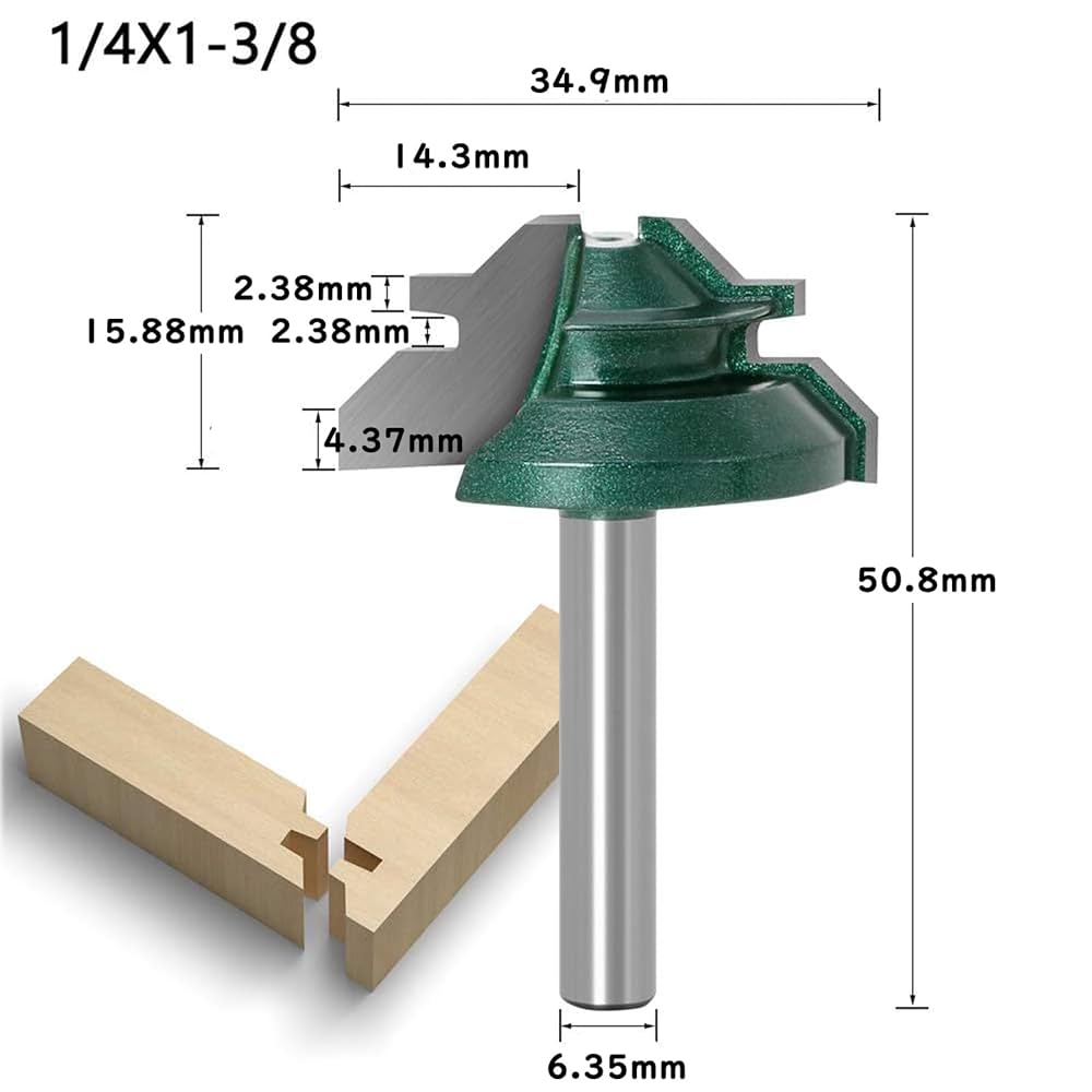 V溝カッター 45° Amazon.co.jp: Bestgleトリマービット12.7mm 45度ほぞカッター v