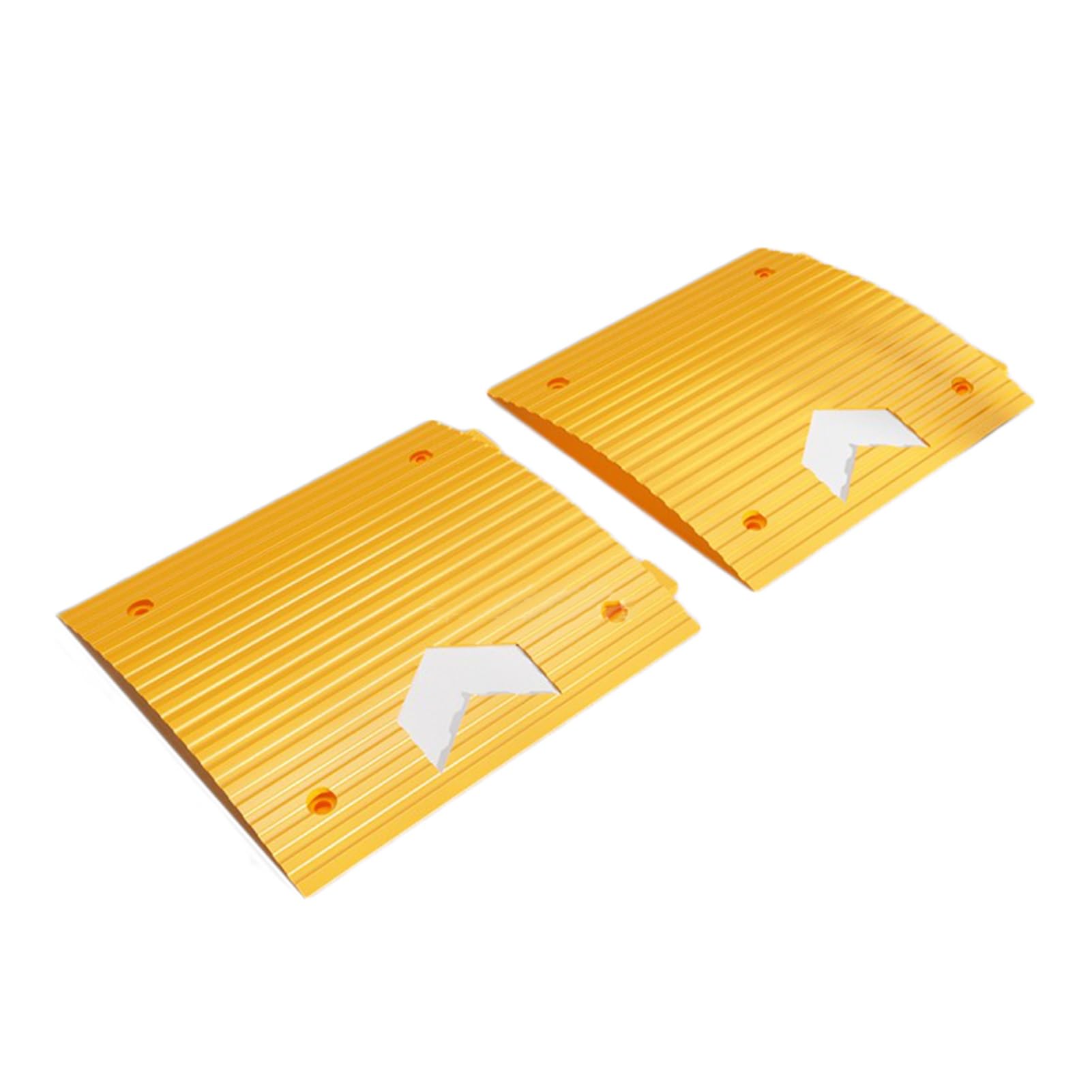 HTTGDGDH 2Pcs Speed Bumps, Deceleration Ramps, Rubber Road Bumps, Used For Indoor And Outdoor Deceleration Pads For Asphalt Concrete Gravel Driveways,