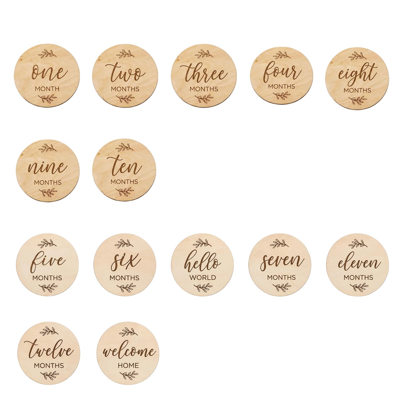 7Pcs Baby Milestone Cards, Baby Monthly Milestone Cards
