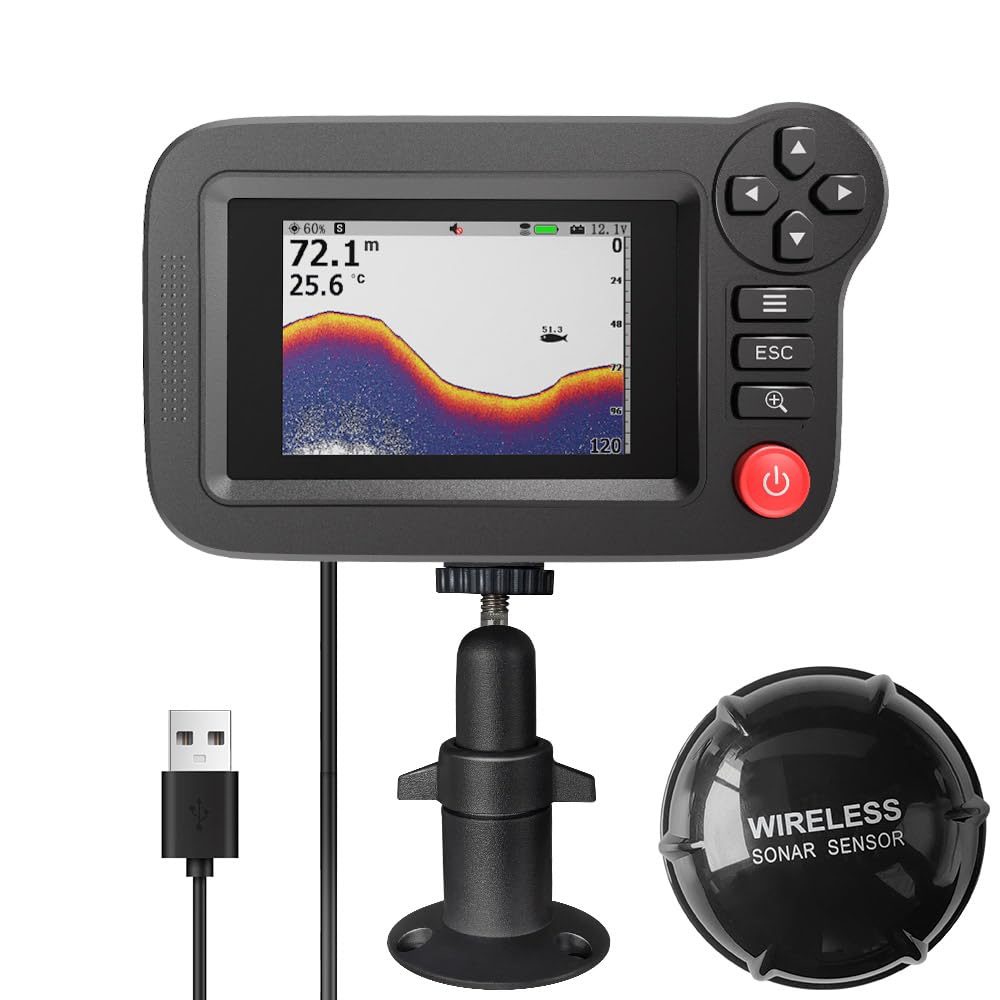 Wireless Color LCD Fish Finder XF-08 – Smart Portable Sonar Sensor