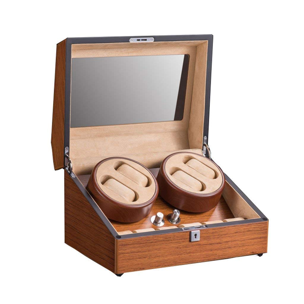 QUSYZD Automatic Watch Winder Watch Winder Shake Table Device Shaker Double Head 4+6 high-end Mechanical Watch Winding Box Silent Motor Box Swaying Table-Q,