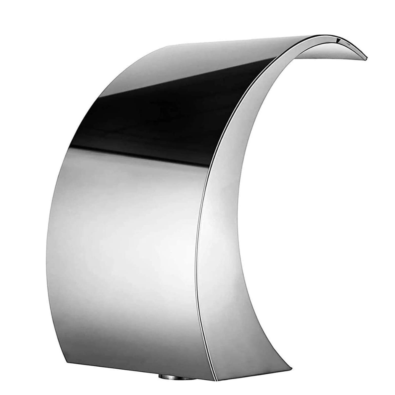 YNIYUJKL Swimming Pool Fountain/Stainless Steel Rectangular Garden Pool Fountain Silver For In Ground Pools Outdoor Waterfalls, 400 * 200Mm