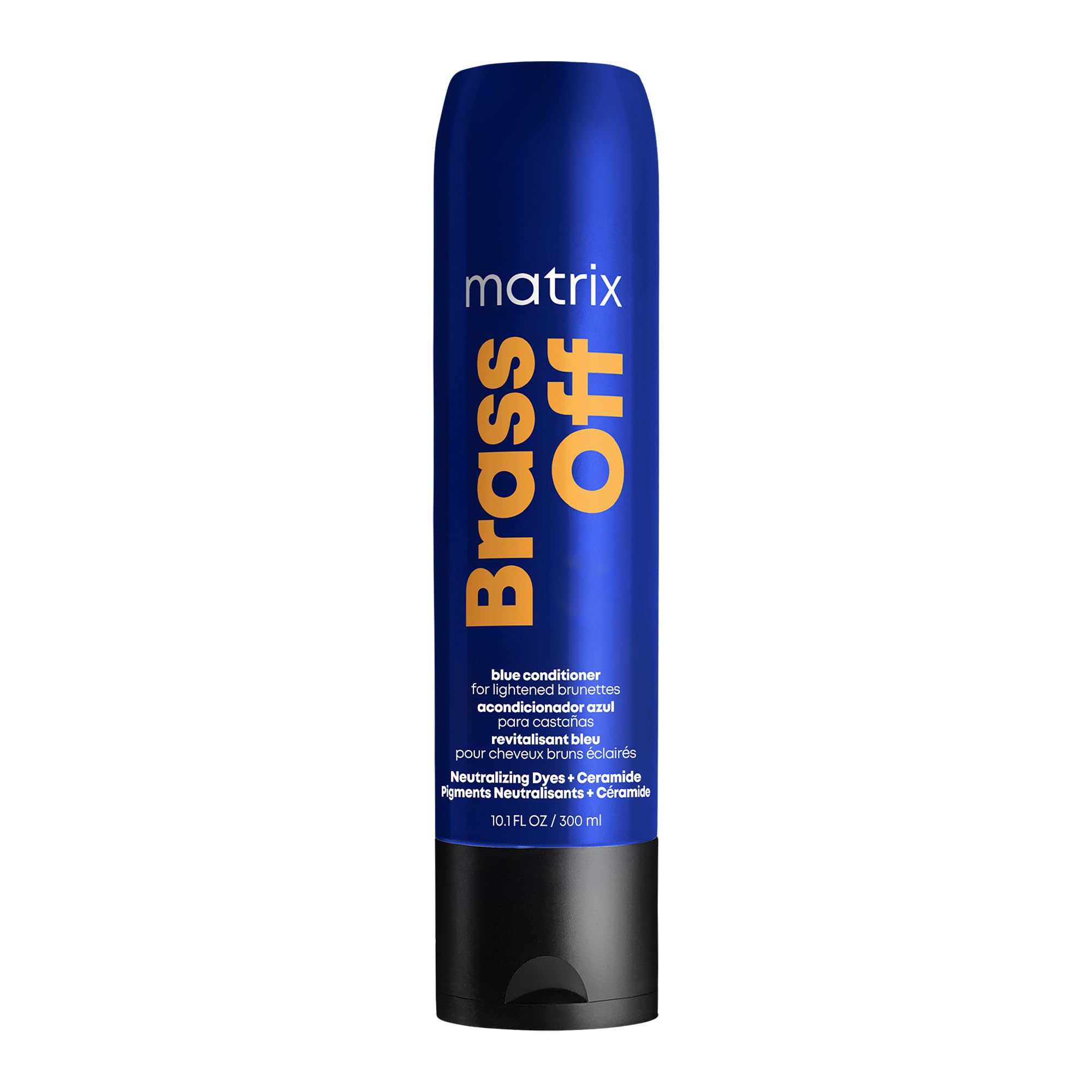 Matrix Brass Off Colour Protecting Blue Toning Conditioner, For Lightened Brown Hair, To Hydrate and Nourish