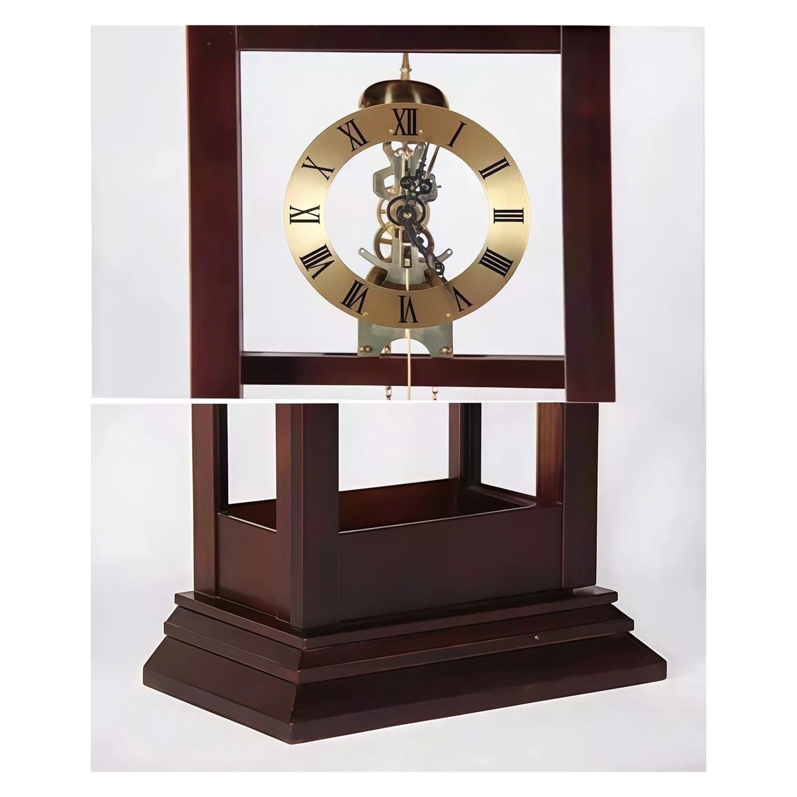 Reloj de abuelo Péndulo mecánico de piso de reloj de pie de madera