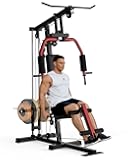 Multifunctional Home Gym Machine, Home Gym Equipment with Leg Press, Full Body Workout Equipment for Strength Training, Max Capacity 400LBS, Fit for 1