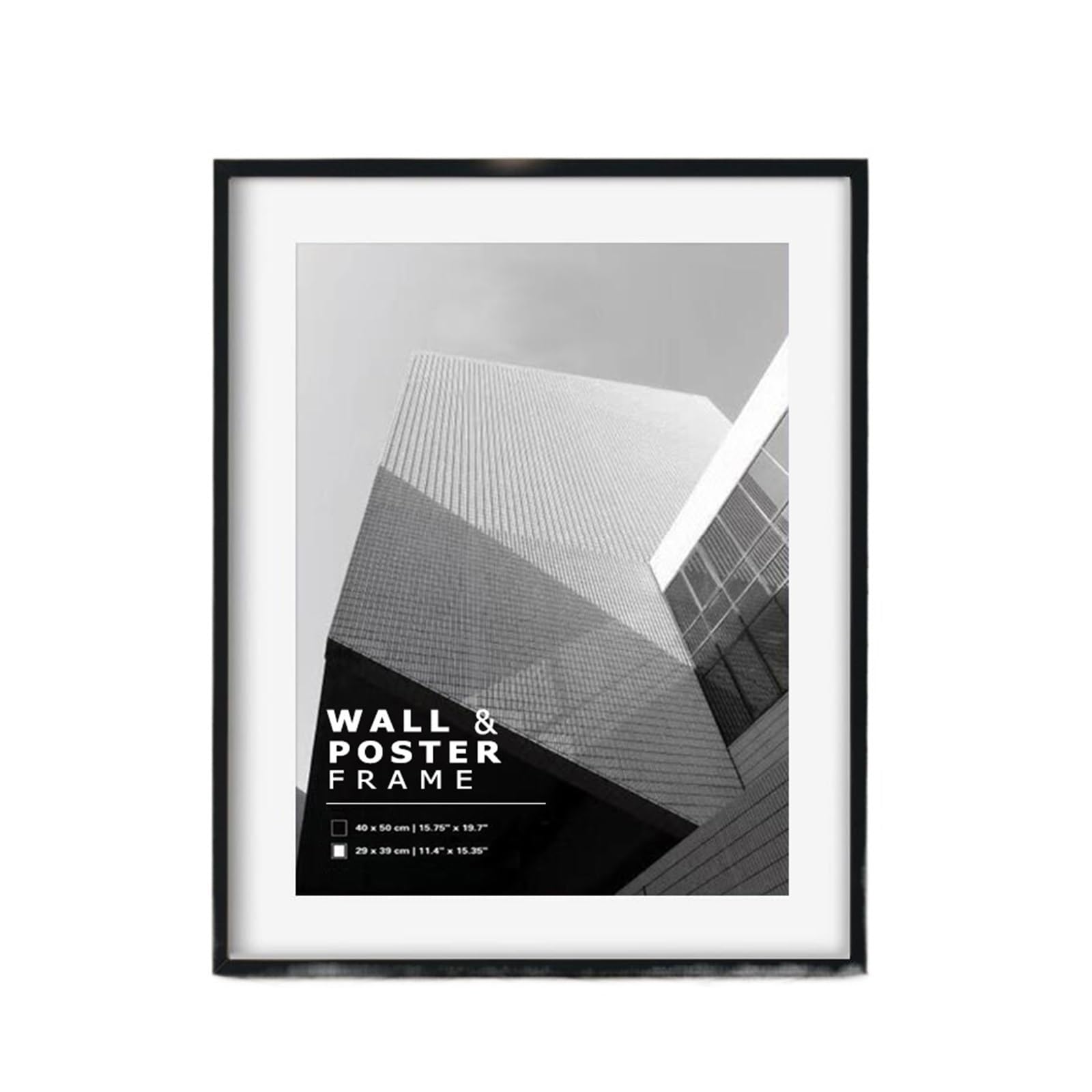 DAJGRHE Photo Frame Poster Frame Pictures Photo 30x40cm 21x30cm White Black Horizontal Vertical Formats(Black Frame,15x20cm)