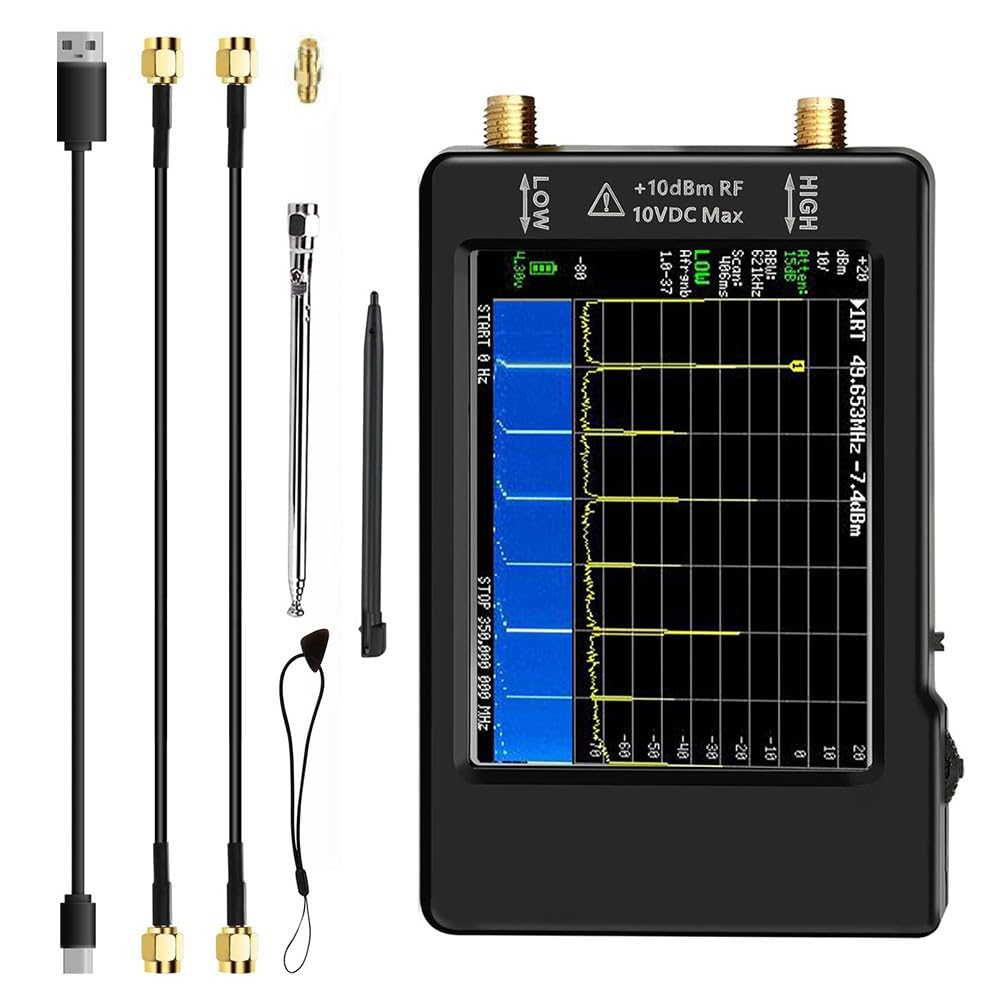 Analyseur de spectre portable HF VHF UHF pour identifier et mesurer les signaux instables