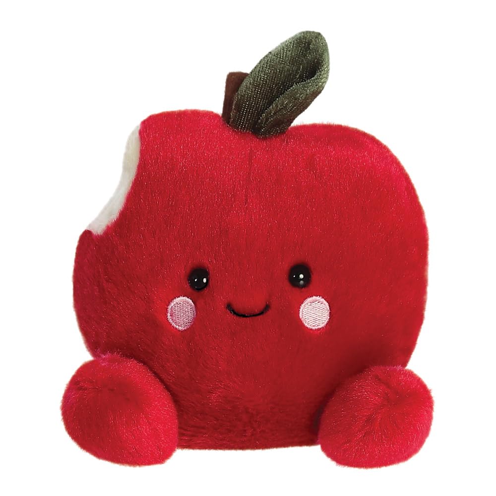 Aurora, 33887, Palm Pals Crisp Red Apple, 5In, Soft Toy, Red