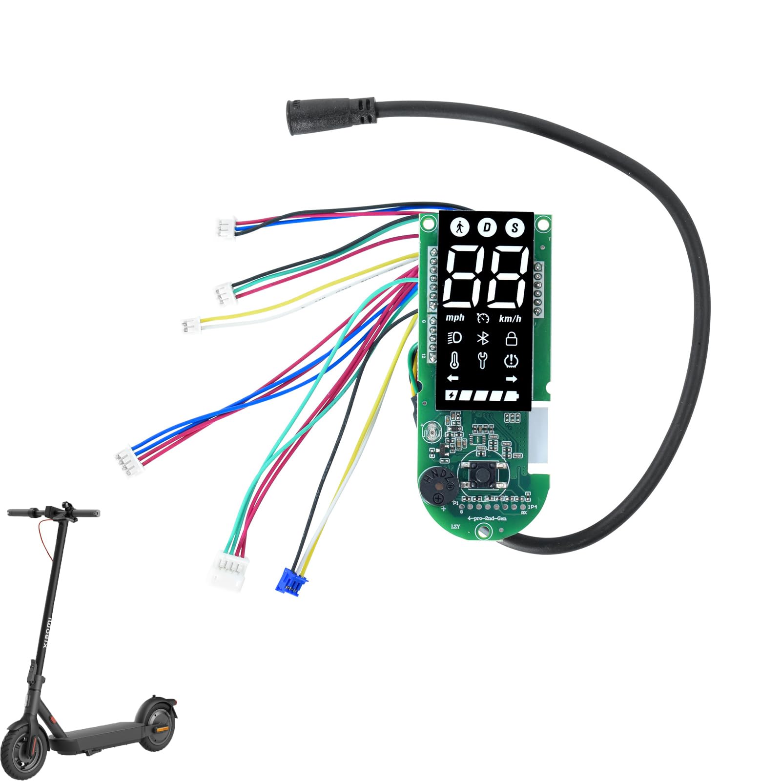 Tableau de Bord pour Xiaomi 4 Pro (2nd Gen) Carte de Circuit Imprimé Bluetooth Écran Moniteur Remplacement de Accessoire pour Scooter électrique