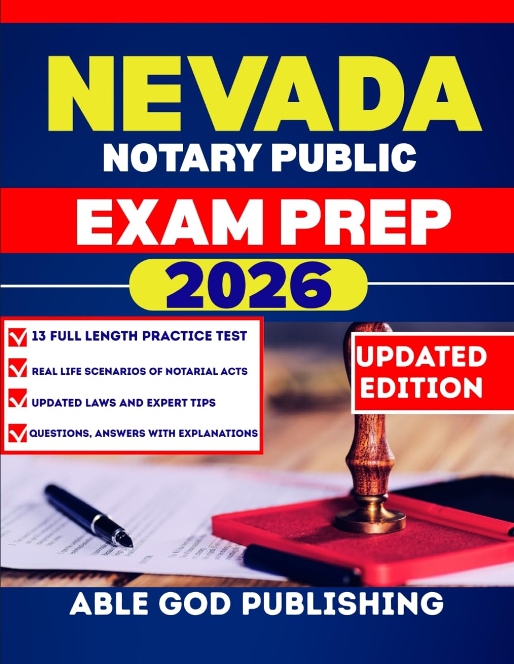 NEVADA NOTARY PUBLIC EXAM PREP: Step-by-Step study Guide to Becoming a Certified notaries with updated Laws, and Practice Questions