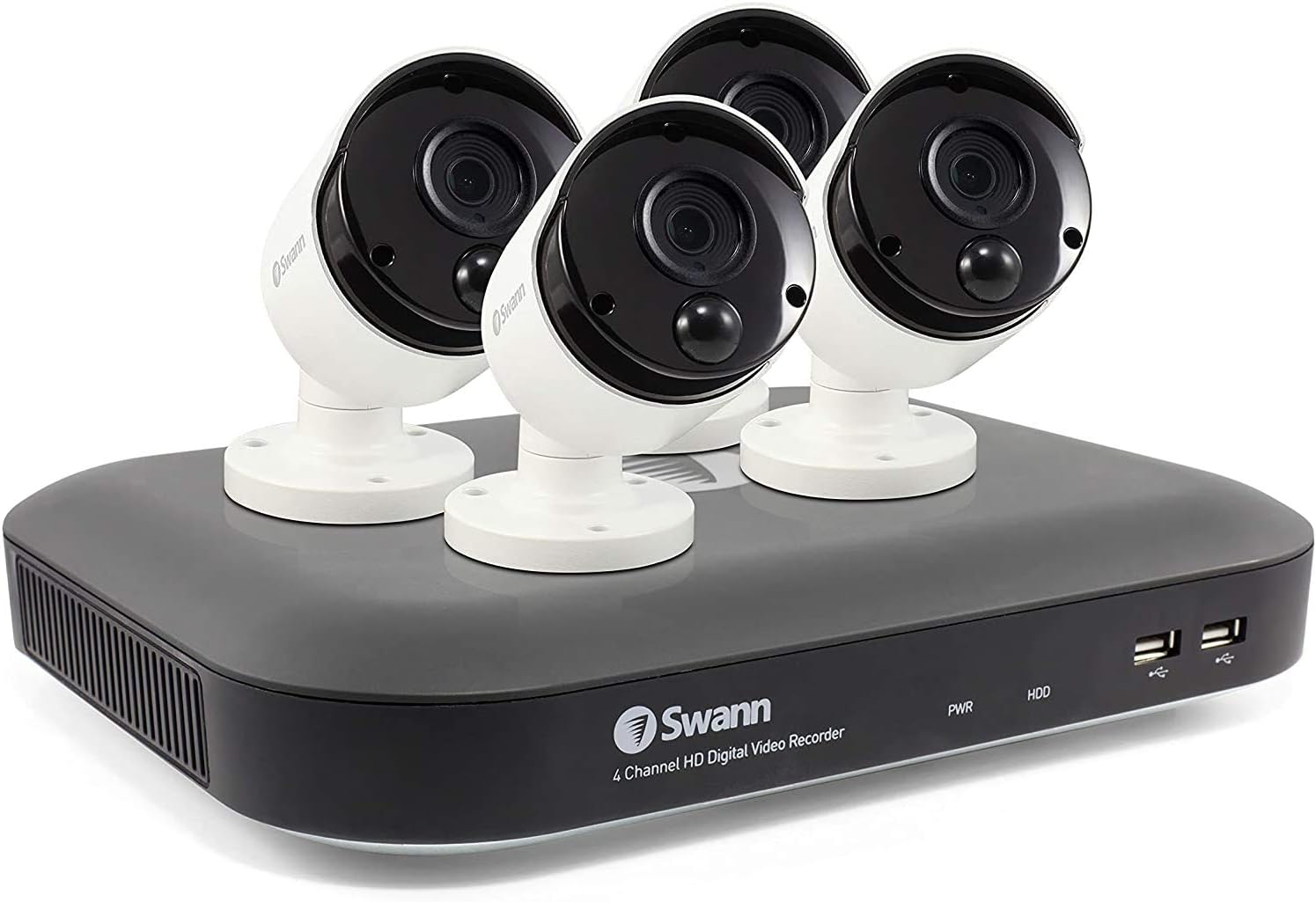 Exclusive Discount 50% Price Swann Home Security Camera System, 4K Ultra HD, 4 Channel 4 Bullet Cameras, Indoor/Outdoor Wired Surveillance CCTV DVR, Color Night Vision, with 1TB Hard Drive, SWDVK-455804-US Exclusive Discount 60% Price Swann Home Security Camera System, 4K Ultra HD, 4 Channel 4 Bullet Cameras, Indoor/Outdoor Wired Surveillance CCTV DVR, Color Night Vision, with 1TB Hard Drive, SWDVK-455804-US