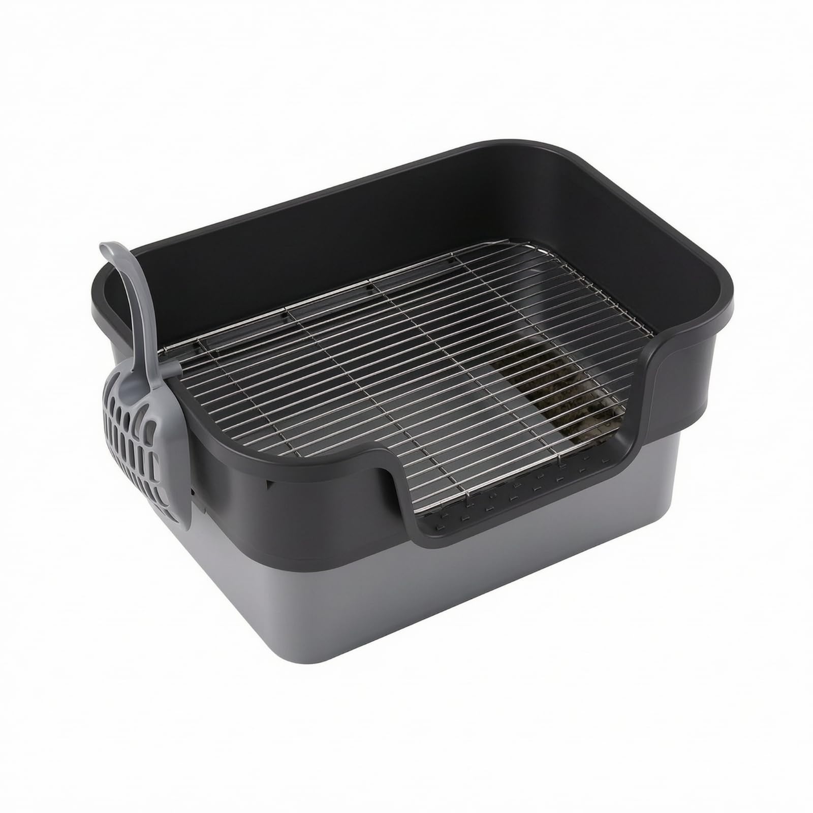 Nager-Katzentoilette, Tiefschwarz, Seitlicher Eingang 7 cm