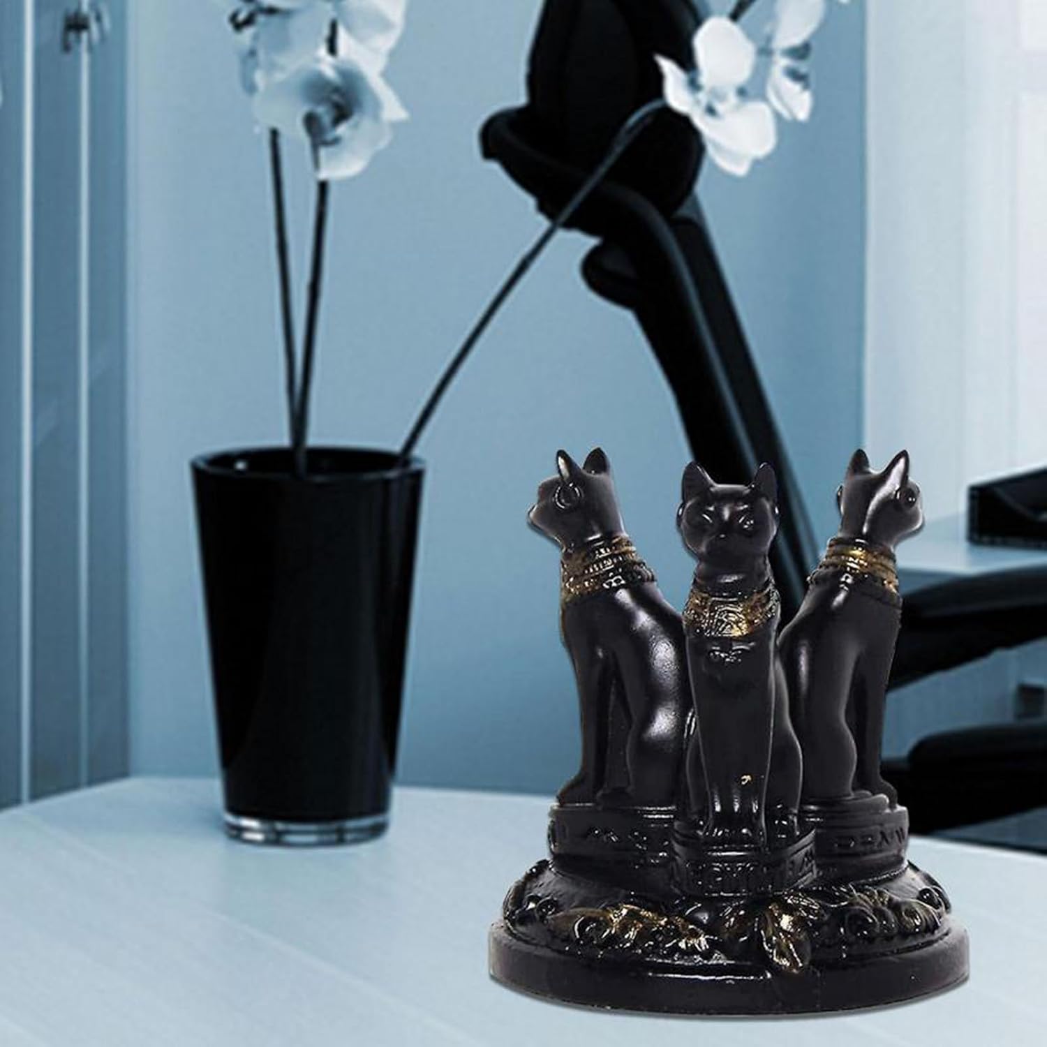 Crystals Cats Sphere Display Stands Resin Construction Multiple Use Holder for Tabletop Arrangements Crystals Sphere Base for Home Decoration