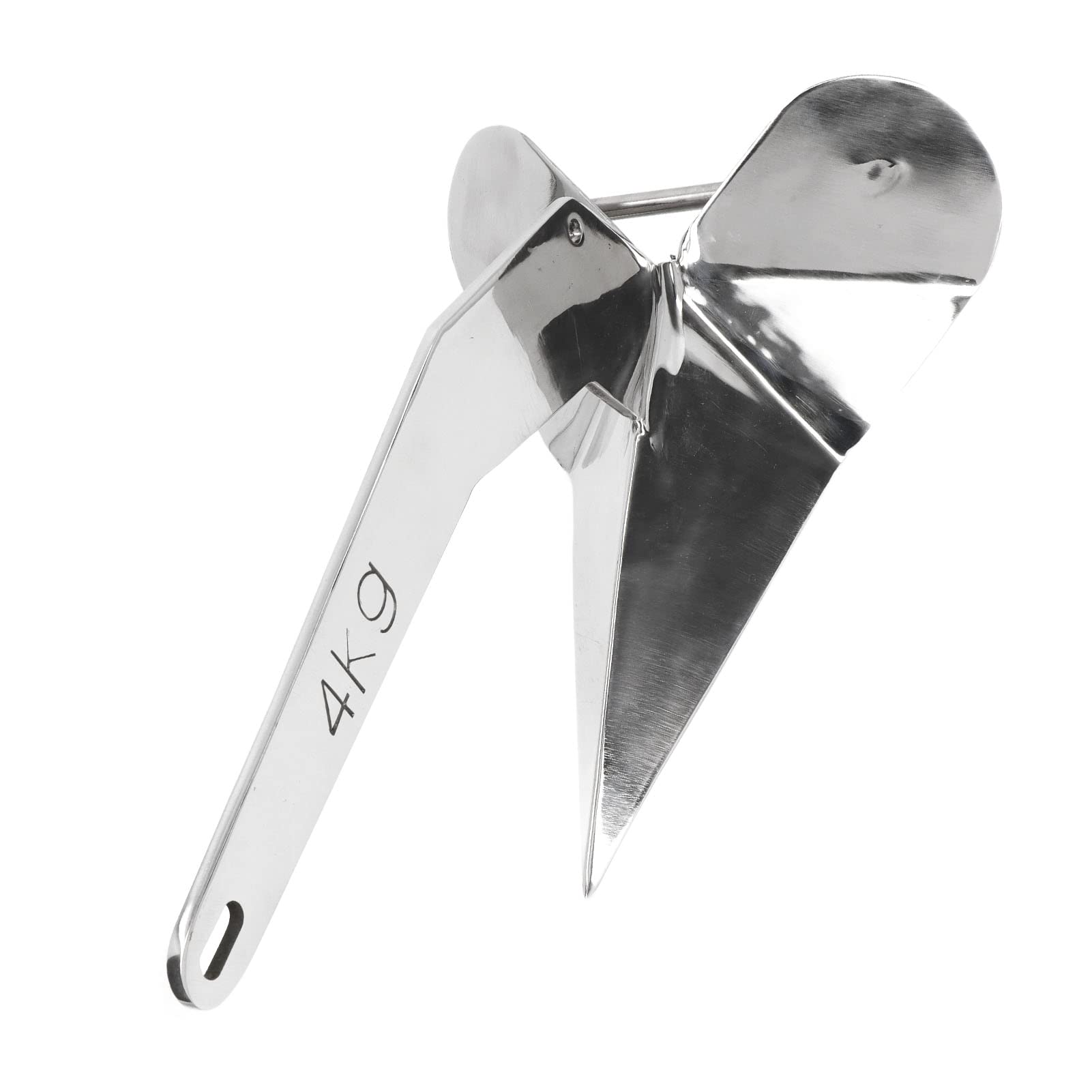 Ancla para Barco Torvex, Ancla de arado Estilo Delta de 4 kg, Ancla Marina Tipo ala Triangular para Amarre de Barcos en la Playa, sujeción de