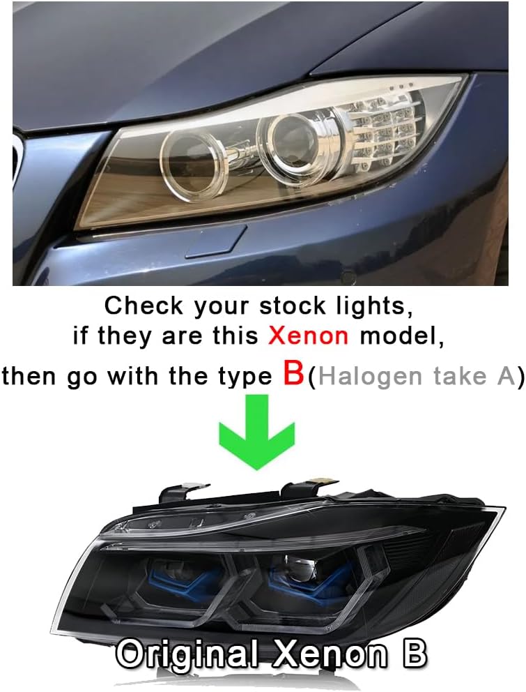 TT-ABC Headlight for BMW 328i 335i 3-Series E90 E91 2009-2011 Extreme Upgrade (Original Xenon B)