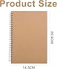 Pack of 6 A5 notepads ring binder notebook spiral notepad chequered notepad notepad college pad notebook blank spiral notebook flip top spiral notepads for painting memos