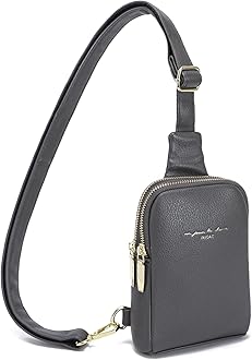 INICAT Travel Small Sling Bag Crossbody Bags for Women 1 Liter, Gray, Small, Fashion