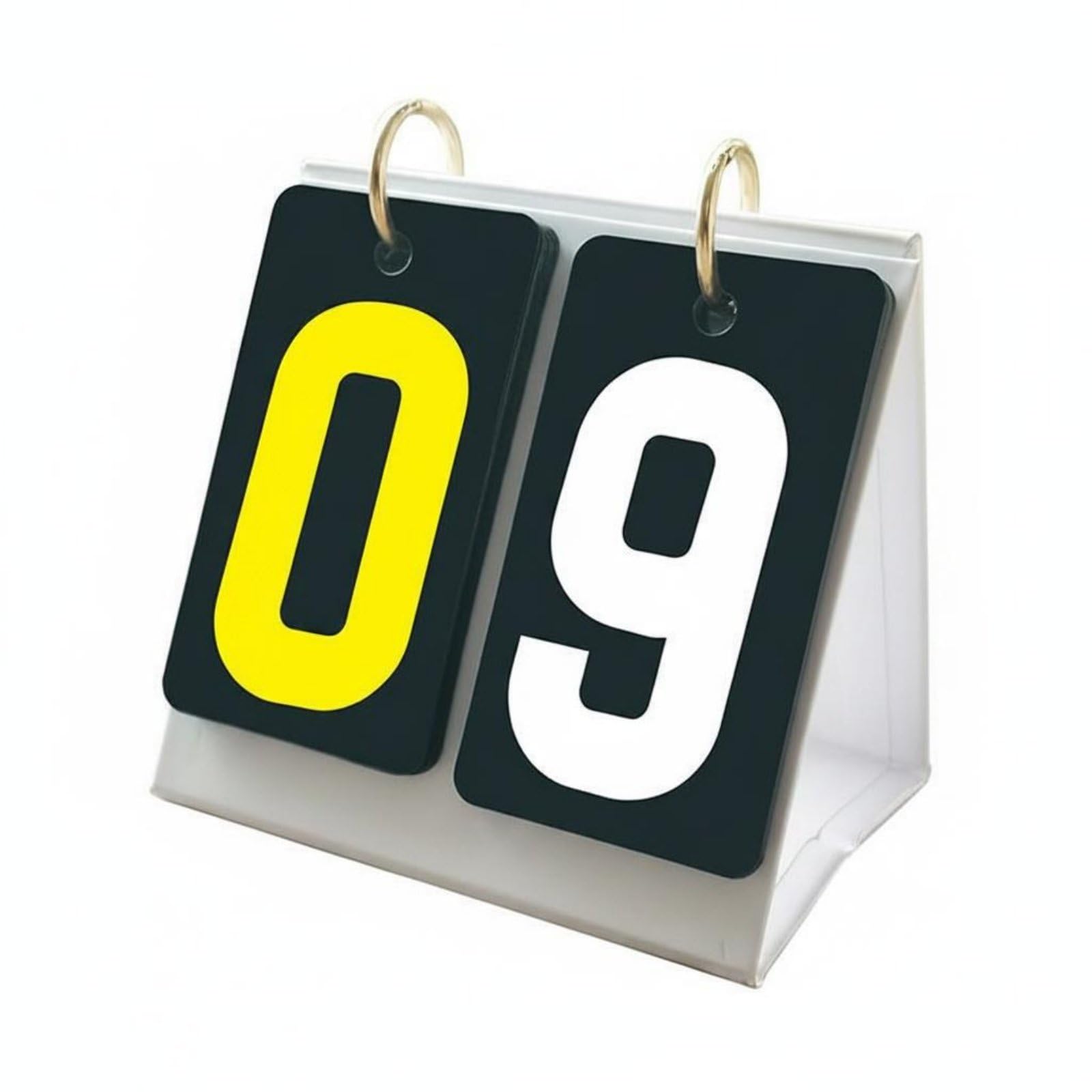 Long-Lasting Rings Flip Scoreboard Effortless Flipping Tabletop Score Keeper Large Numbers Portable Score Flipper High Visibility for Students-image-19