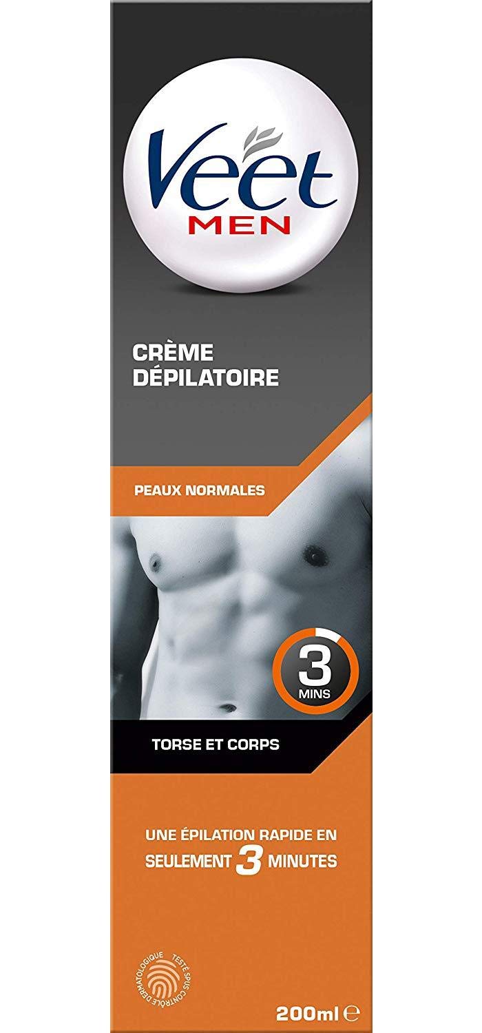 VEET krem do depilacji dla mężczyzn - Skóra normalna - 200 ml - Zestaw 4 szt