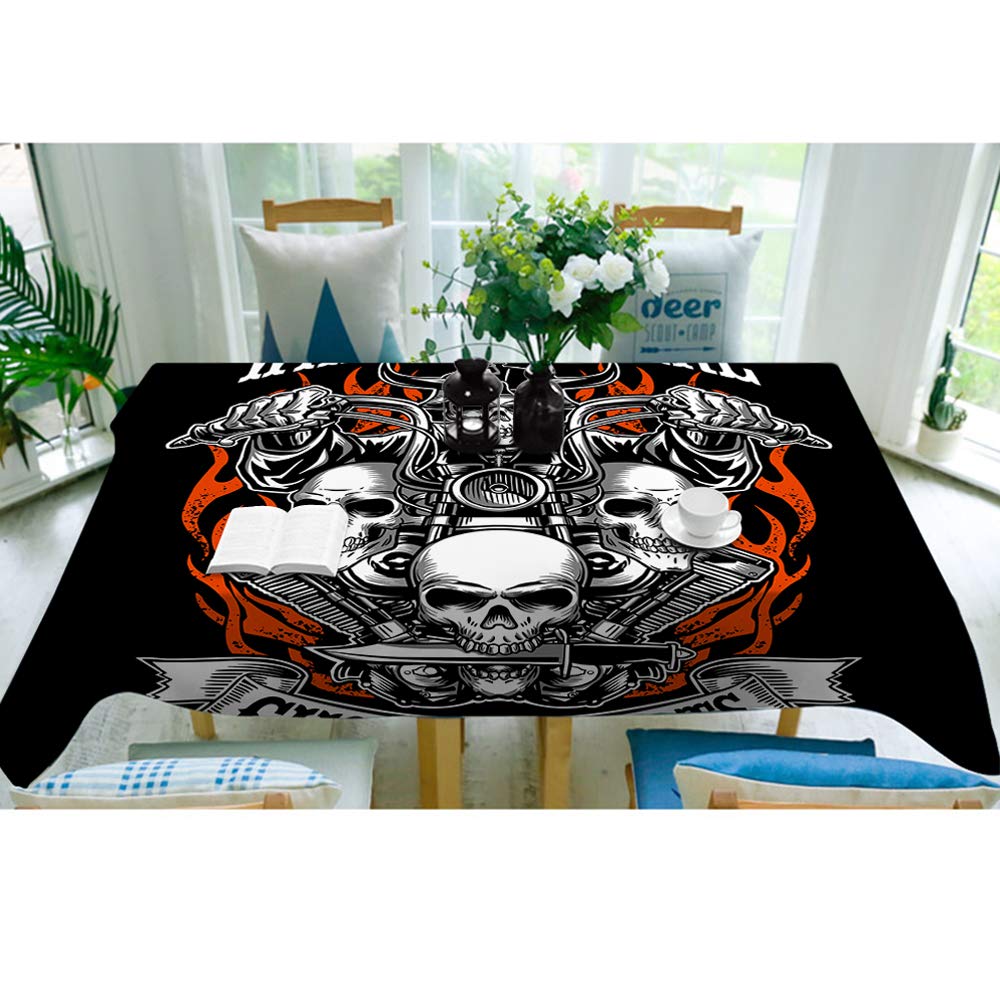 Amazon｜Moslion Tiger テーブルクロス 52x70インチ ステンドグラス