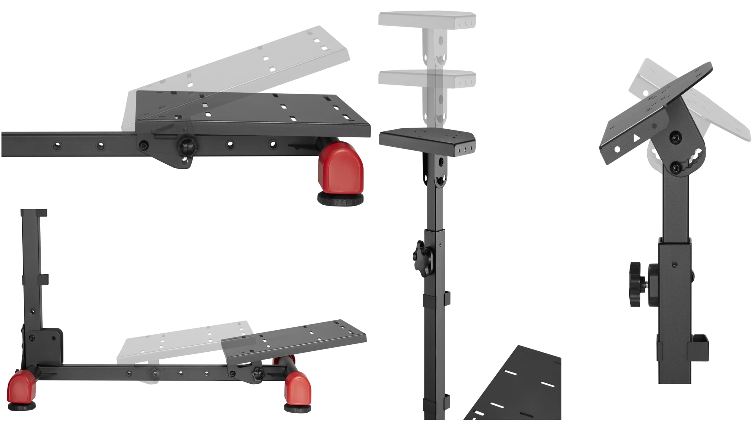 VDD Support pour volant et pédalier de course pliable - compatible Logitech – Thustmaster - Fanatec
