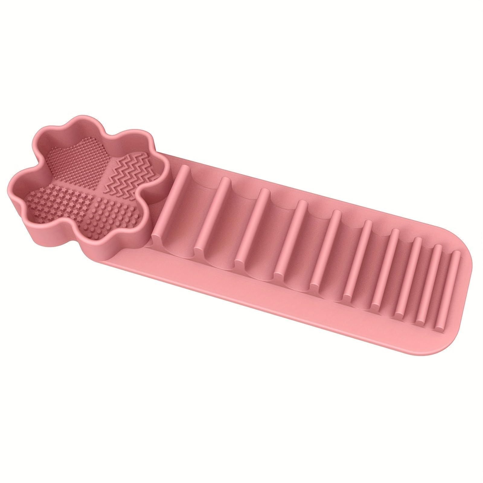 WLIHDB 3Pcs Makeup Brush Organizer Scratch-Resistant - For Vanity, Bathroom, Salon for Makeup Brushes(Pink)
