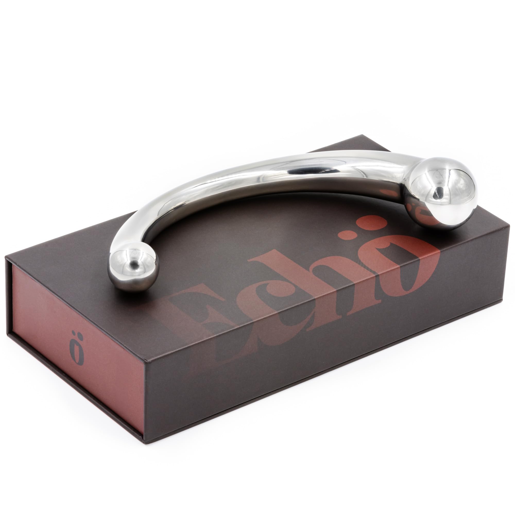 Echo Stainless Steel Prostate Massager - Sex Toys Crafted with 304 Medical-Grade Steel for Solid Weight Smooth Glide