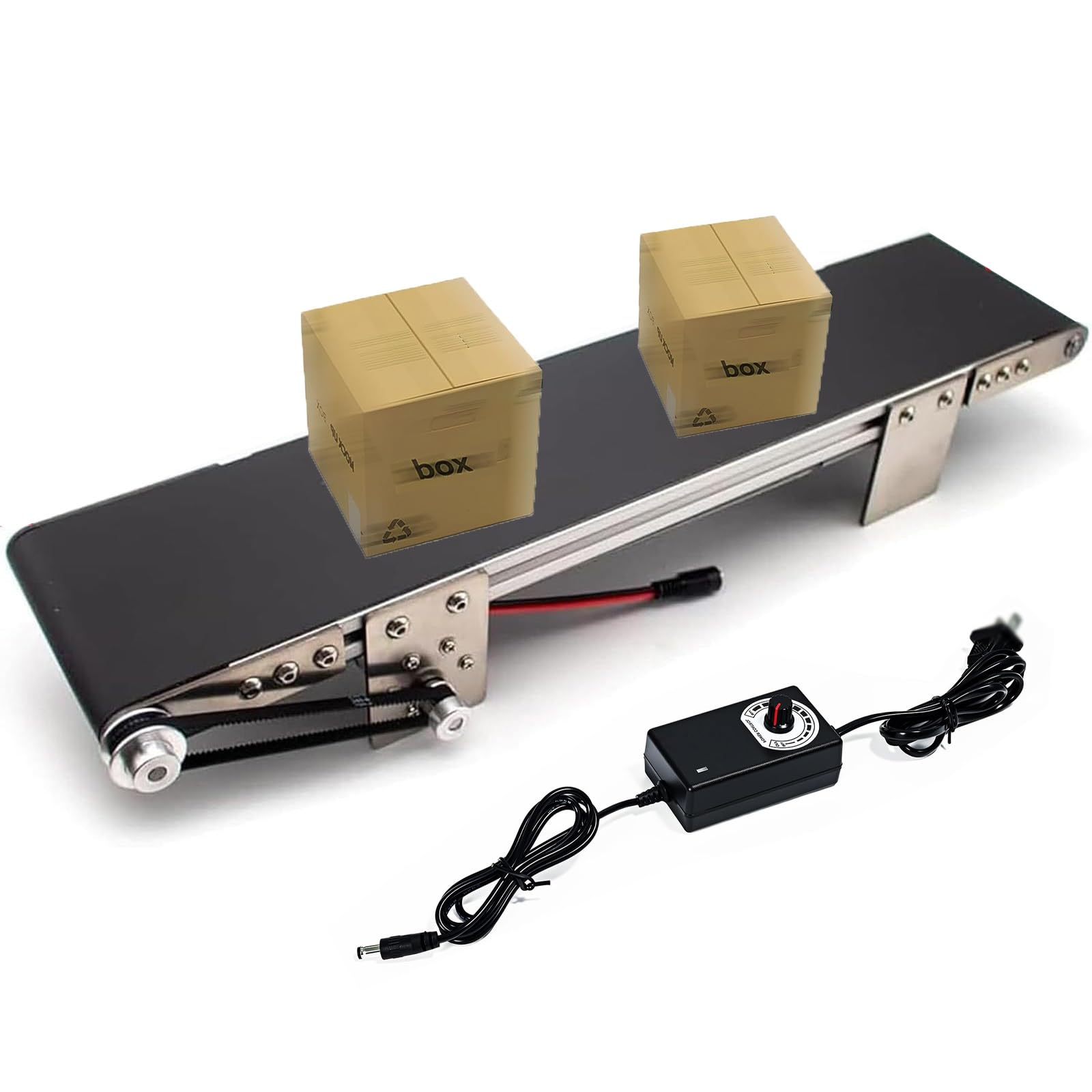Verstellbares elektrisches Mini-Förderband für Logistik und Produktionslinie, 5 kg Tragkraft, perfekt für Kleinteilehandhabung und effizienten Materialtransport