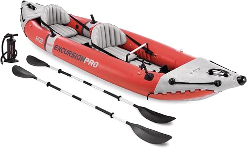 INTEX 68309EP Excursion Pro K2 Inflatable Kayak Set: Includes Deluxe