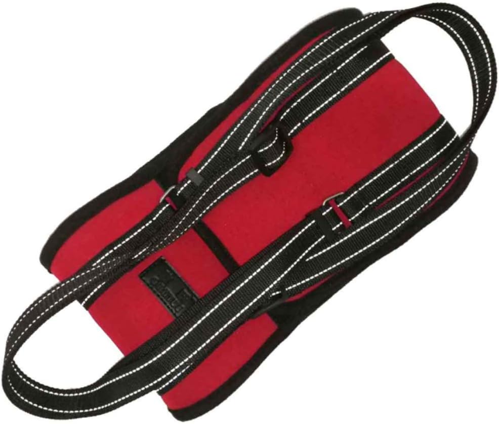 Dog Support & Rehabilitation Harness,Dog Lift Harness,Dog Lift Canines Aid Assist Sling Adjustable for Disabled, Injured, Elderly Pets Dogs, Help to Stand Up, Climb Stairs and More,Red,L