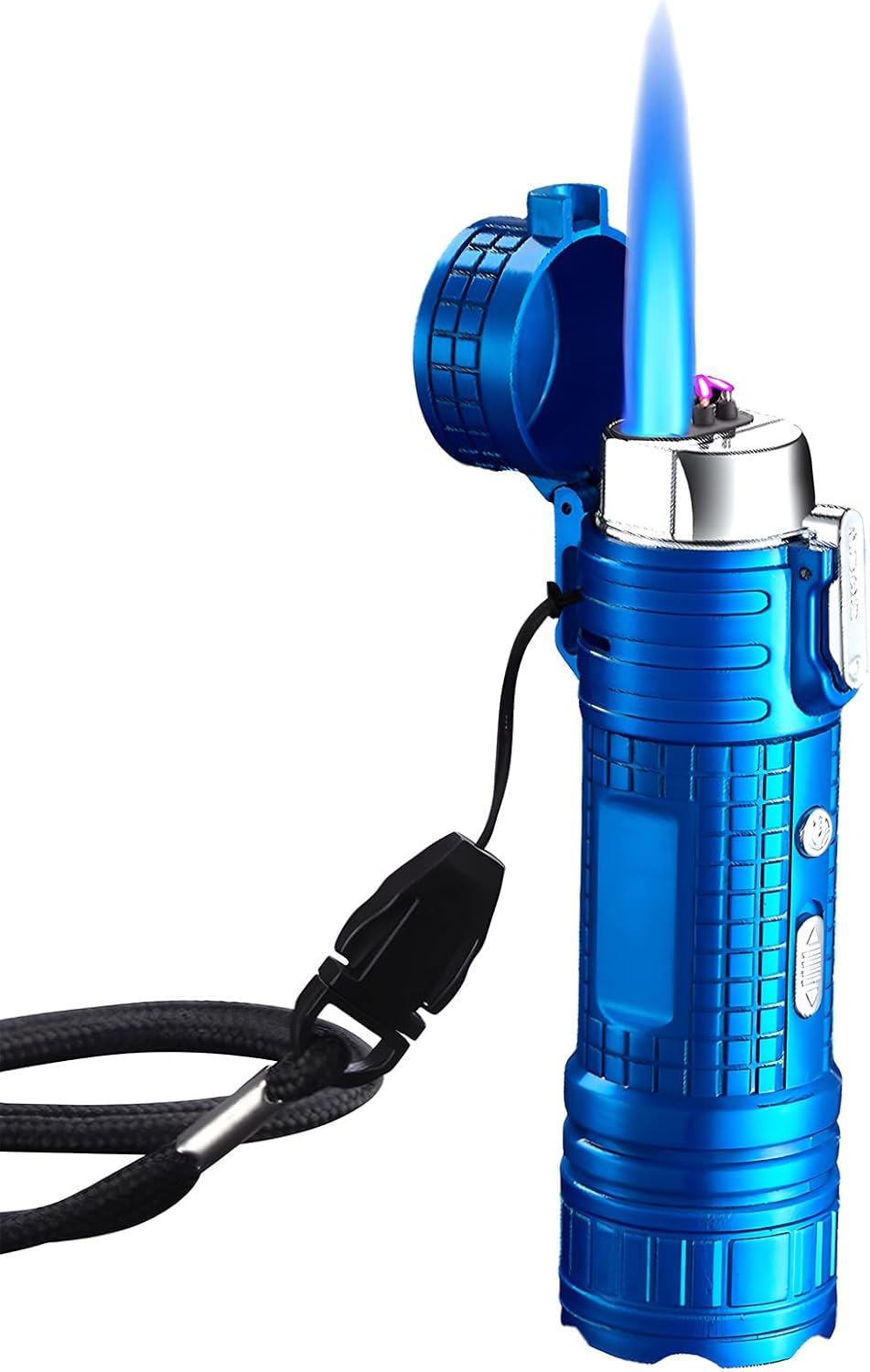 Electronic Lighter, Jet Flame Torch Lighter USB Rechargeable Lighter LED Lighting 4