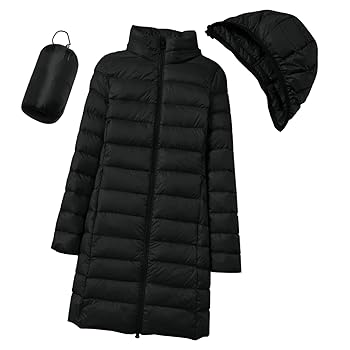Amazon.com: Long Down Jacket for Women Lightweight Packable