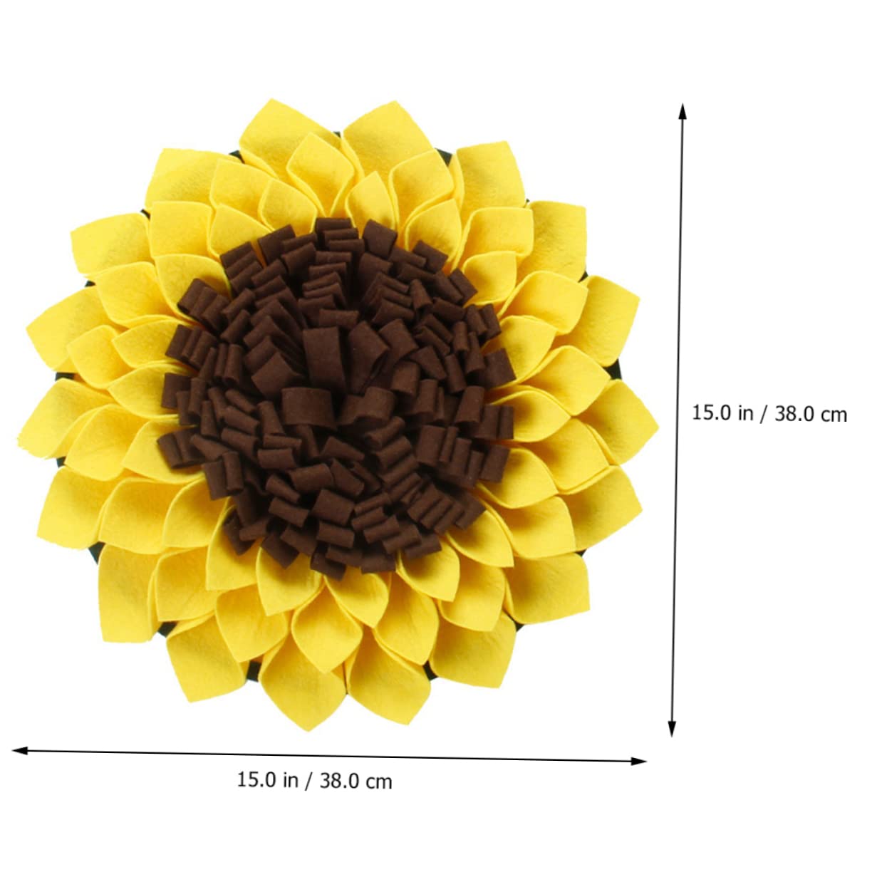 Didiseaon 3pezzi Tappetino Olfattivo Per Cani Tappetino Da Foraggio Forma Di Girasole Antiscivolo e Facile Da Riporre Per Allenamento e Divertimento Del Tuo Animale Domestico
