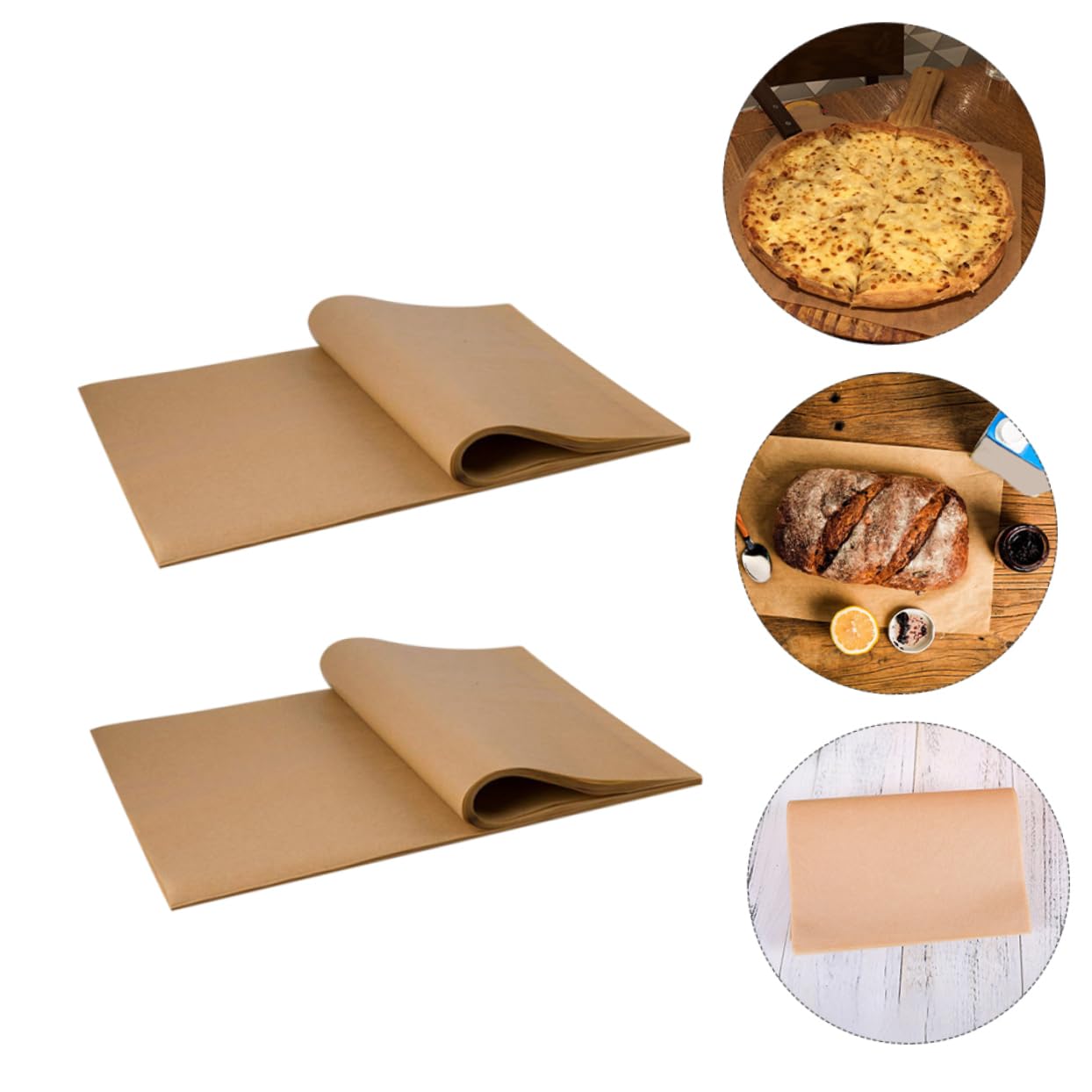 100piezas Papel Antiadherente Para Cocina Hojas De Papel Para Hornear Galletas Para Uso Hornos Parrillas y Cocción Unidades